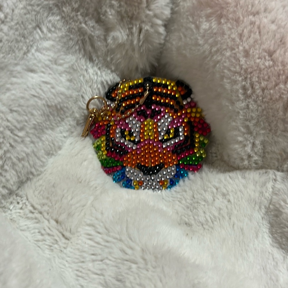 Handmade diamond art keychain